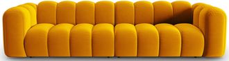 MICADONI 4-Sitzer Design Modul Sofa Lupine - Samtbezug