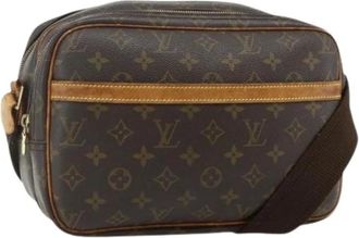 Louis Vuitton Pre-owned Cross Body Bags, female, Brown, Size: ONE SIZE Pre-owned Reporter PM Shoulder Bag