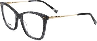 Missoni Womens 53 mm White Black Pattern Eyeglasses