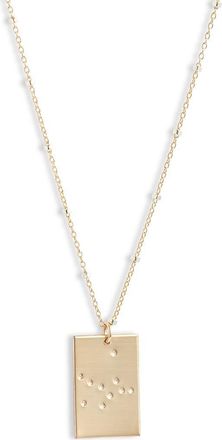 Set & Stones Zodiac Constellation Pendant Necklace in Gold - Virgo at Nordstrom