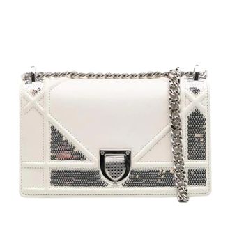 Dior Pre-owned Shoulder Bags, female, White, Size: ONE SIZE Pre-owned Vintage Crossbody Bag