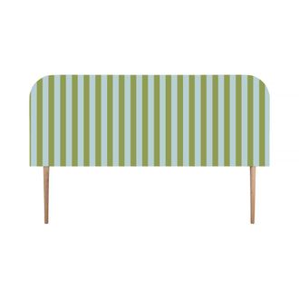 Really Nice Things Cabecero tapizado terciopelo a rayas 160x97cm
