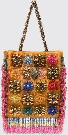 Kurt Geiger Borsa Party Mini Kurt Geiger London in raso con perline ricamate a fiore