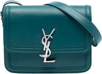 Saint Laurent Pre-owned Cross Body Bags, female, Blue, Size: ONE SIZE Pre-owned Vintage Crossbody Bag
