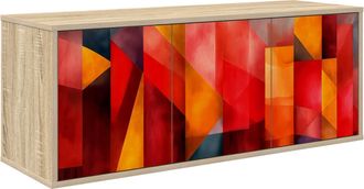 vidaXL Mueble De Tv Montado En La Pared Heesch 102 X 33 X 40 Cm Vidaxl