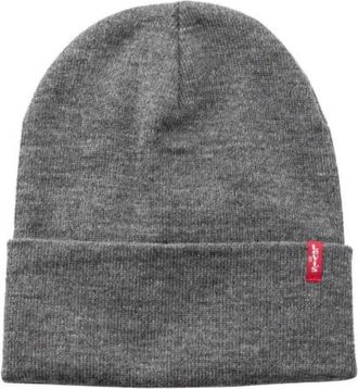 Levi's Accessoires, Dames, Grijs, ONE Size, Berretto Slouchy Tab Beanie
