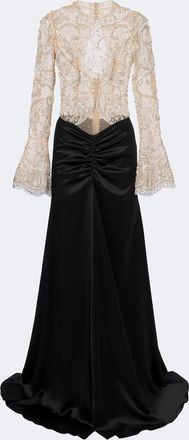 Georges Hobeika Embellished gathered gown
