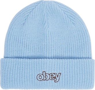 Obey Throwback Beanie - Heren - Hoeden - Blauw - ONE Size - Accessoires