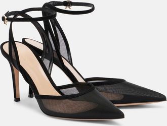 Gianvito Rossi Salones destalonados Dorotea con ante