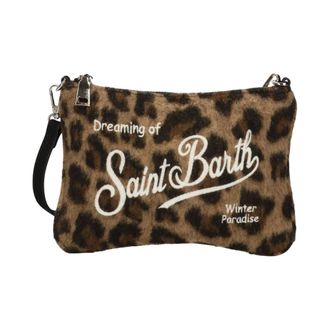 MC2 Saint Barth Tassen, Dames, Bruin, ONE Size, Wol, Parisienne Mini Felt 18