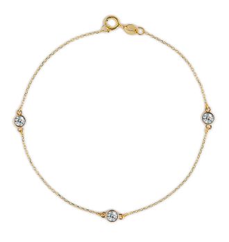The Diamond Store 0.31ct Lab Diamond Bracelet set in 9K Yellow Gold