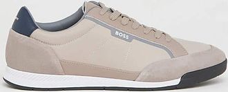HUGO BOSS Nitan Suede Detail Trainer - Beige