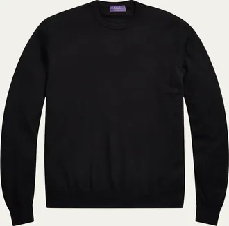 Ralph Lauren Purple Label Mens 18GG Cashmere Crewneck Sweater