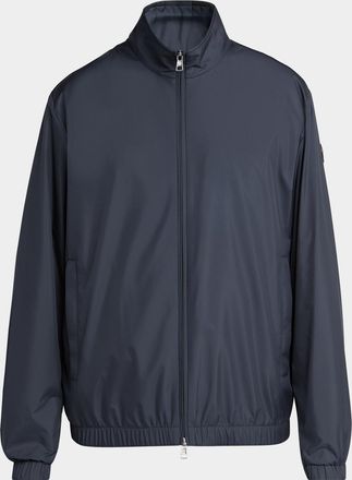 Moncler Men & apos;s Meidassa Full-Zip Jacket with Leather Logo