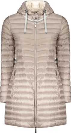 Moorer Dames, Mantels, Grijs, Maat: XS Polyamide