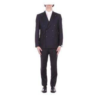 Tagliatore Double Breasted Suits, male, Blue, Size: 2XL Double-breasted Suit