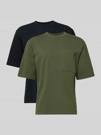 Dsquared2 Loose Fit T-Shirt im 2er-Pack in Anthrazit, Gr&ouml;&szlig;e L