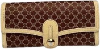 Celine Pre-owned Vintage Portemonnee - Dames - Vintage Accessoires - Bruin - ONE Size - Leer - Vintage