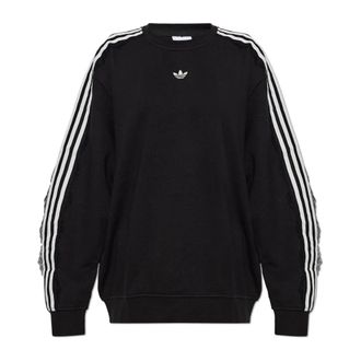 adidas Lace Injection Sweatshirt - Dames - Sweatshirts - Zwart - XL - Katoen - Hoodies & sweatvesten