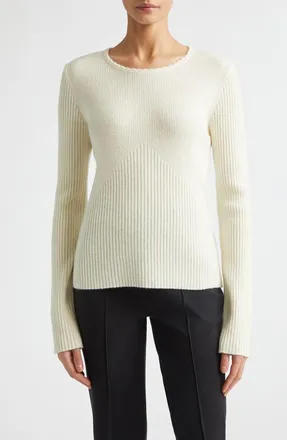 Jil Sander Wool & Cashmere Sweater in Coconut at Nordstrom, Size 38