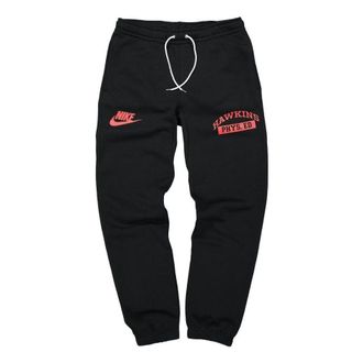 Nike X Stranger Things Sweat Pant Black Red CQ3656-010