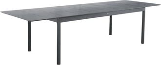 Sweeek 8-seater aluminium extendable garden table, anthracite, 210/300 x 100 x 75.5 cm - Charleston sweeek