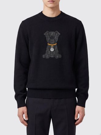 Fendi Maglia girocollo in lana vergine con ricamo Monogram FF all-over