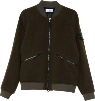 Stone Island Logo-patch Bomber Jacket
