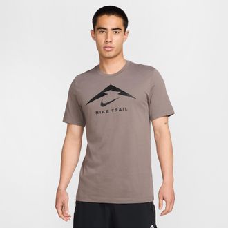 Nike Mens Dri-FIT Trail Running T-Shirt in Grey | FQ3914-289