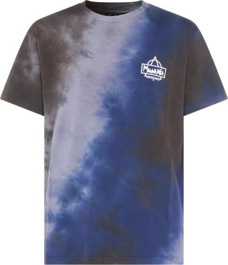 Mauna Kea tie-dye logo T-shirt - men - Cotton - M - Blue