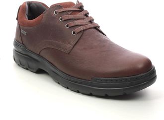 Clarks Rockie Walk Gore-Tex Leather Shoes in Dark Tan Size 10