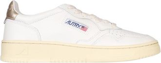 Autry White Medalist Low Leather Sneakers