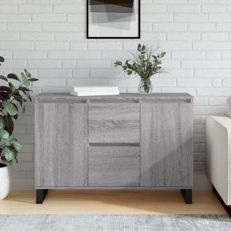 Berkfield Home Sideboard Grey Sonoma 104x35x70 cm Engineered Wood | Size: 104 x 35 x 70 cm