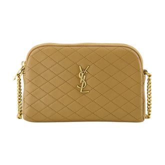 Saint Laurent Cross Body Bags, female, Brown, Size: ONE SIZE Gaby Camera