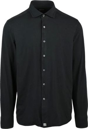 Sonrisa Overhemden, Heren, Zwart, L, Katoen, Casual Shirts