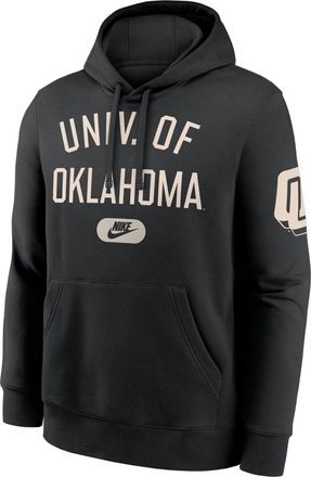 Nike Oklahoma Club Nike Mens College Pullover Hoodie in Black | NKDK00AOKV-PZ0