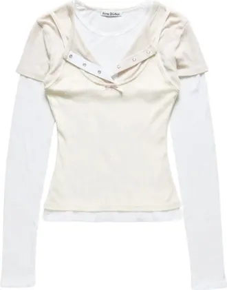 Acne Studios Mujer, Camisetas, Blanco, Talla: S