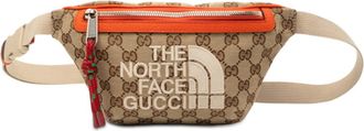 Gucci Beige Orange Canvas Leather Fanny Pack (Pre-Owned)