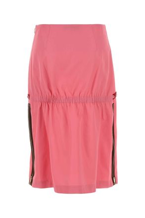 Fendi Womens Fluo Pink Viscose Blend Skirt Azalea-26 Gonne
