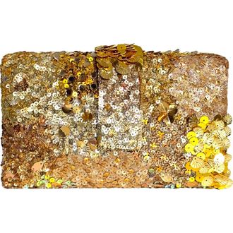 Simitri Garnet Kitsch Clutch in Gold at Nordstrom