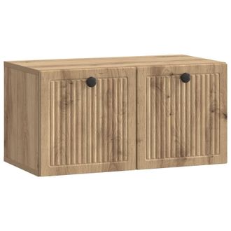 vidaXL Mueble Para Tv De Pared Roble Artesanal 59,5 X 31 X 30 Cm Vidaxl