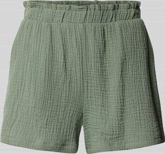 Vero Moda Loose Fit Shorts aus reiner Baumwolle Modell NATALI in Schilf, Gr&ouml;&szlig;e XL