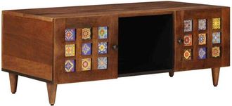 vidaXL Coffee Table Brown 100 x 54 x 40 cm Solid Mango Wood vidaXL