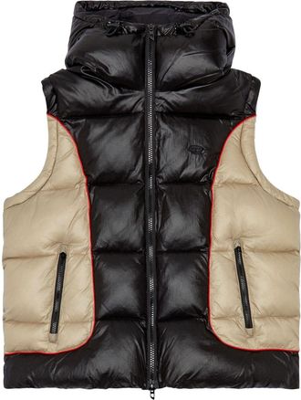 Diesel W-Ostend-Sl gilet - men - Recycled Nylon - 48 - Black