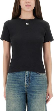 Tory Burch Ribbed Cotton T-Shirt-Donna