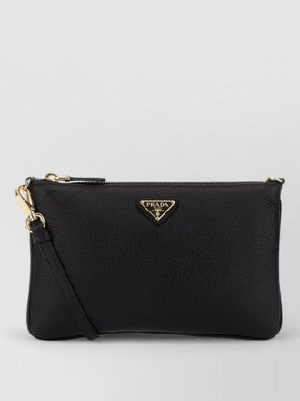 Prada na leather crossbody bag