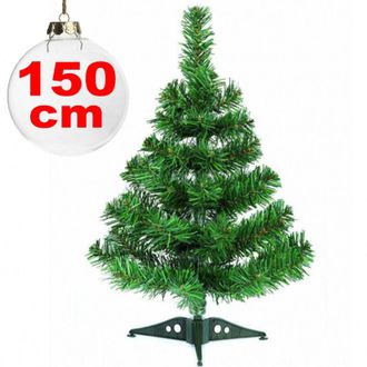 Trade Shop Trade Shop - Albero Di Natale Sintetico 150cm Decorazione Decorazioni Per Casa Scuola Ufficio