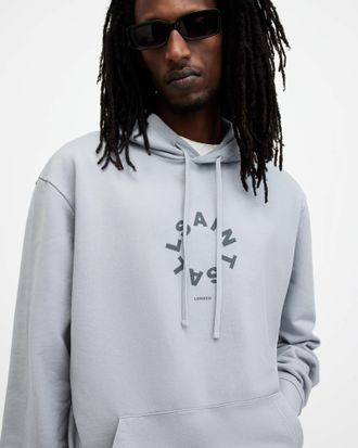 AllSaints Tierra Pullover Circle Logo Hoodie