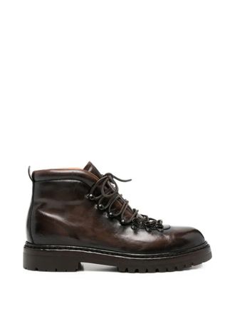 Officine Creative Lace-Up Boot Leather Brown Artik Flexi Aero Canyon