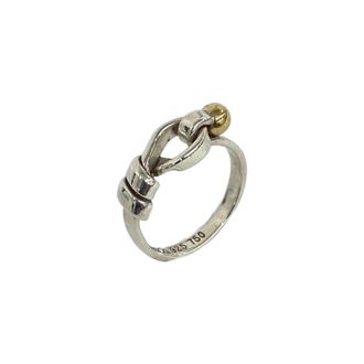 Tiffany & Co. Gold Silver Yellow Gold (18K) Silver 925 Band Ring (Pre-Owned)